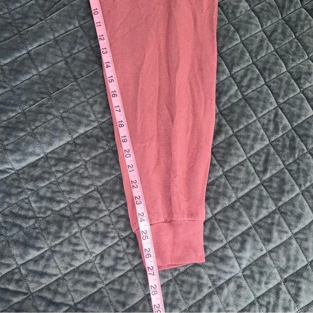 Athleta Jumpsuit Women Small Balance Rose Pink Sweatpants Jogger One Piece T